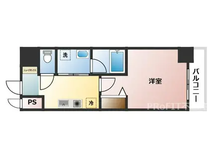 リレイション大国(1K/6階)の間取り写真