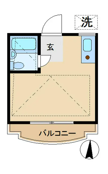 スリーウッドハイツA 2階階 間取り