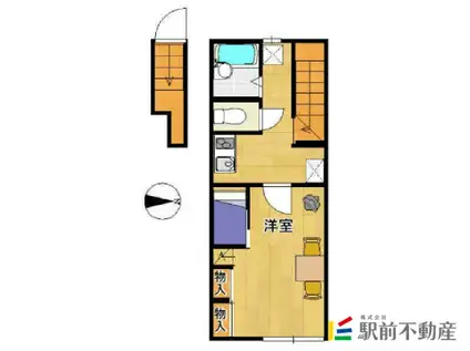 レオパレスバルーン1(1K/2階)の間取り写真