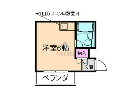 エクセル中桜塚(ワンルーム/3階)の間取り写真