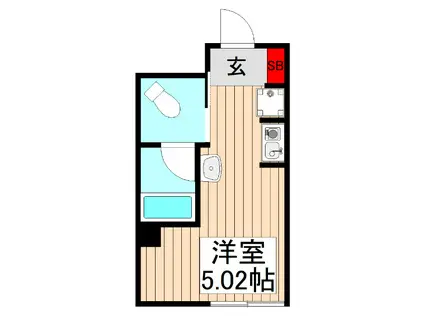 リージェンシー上板橋(ワンルーム/1階)の間取り写真