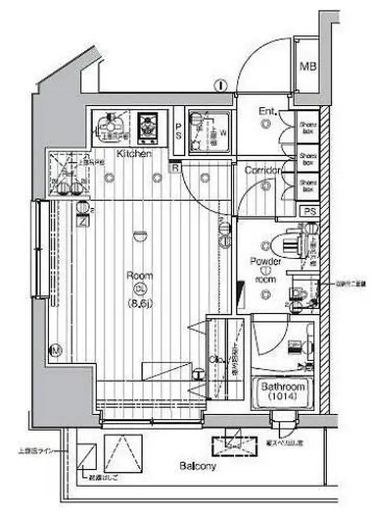 PREMIUM CUBE 代々木上原 3階階 間取り