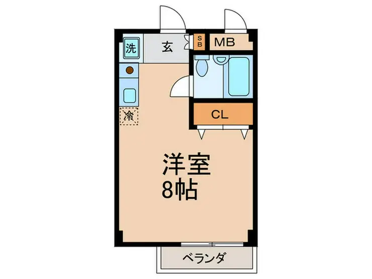 クレール上野毛 1階階 間取り