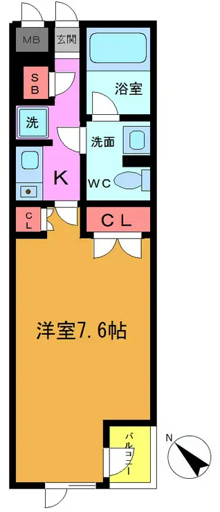 ステラコート行徳 4階階 間取り