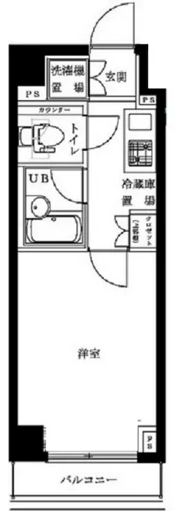 ルーブル蒲田七番館 4階階 間取り