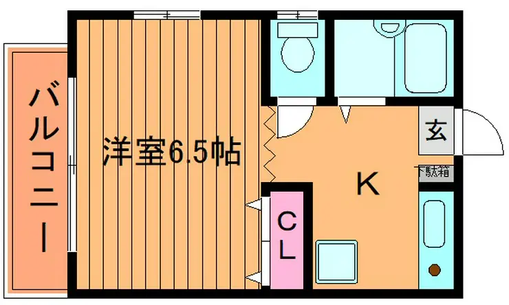蕨駅前ハイツ 2階階 間取り