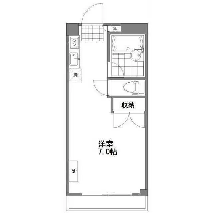 こーぽやじま 2階階 間取り