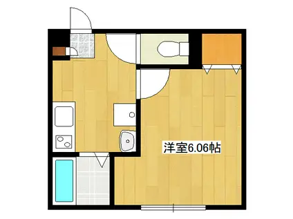 RASA WAVE(1K/3階)の間取り写真