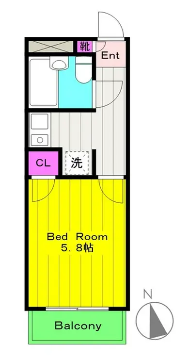 プルミエール2番館 1階階 間取り