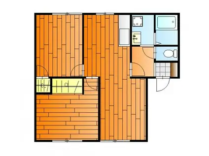 ビューテラス渡辺(2LDK/1階)の間取り写真