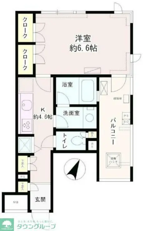 パティオス11番街 4階階 間取り