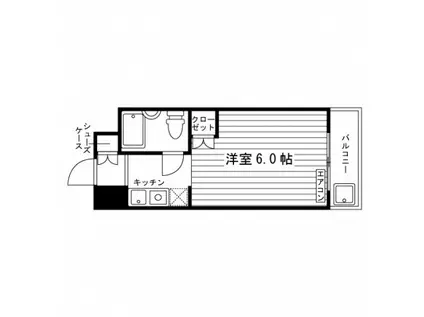 グリーンライフ多摩(1K/3階)の間取り写真