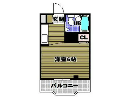 パウゼ河内長野駅前(1K/7階)の間取り写真