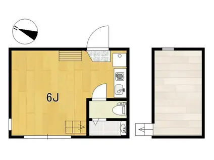 ユナイト浅田ブエノスディアス(ワンルーム/1階)の間取り写真