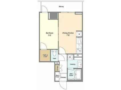 クアトロアルカ 九段(1DK/4階)の間取り写真