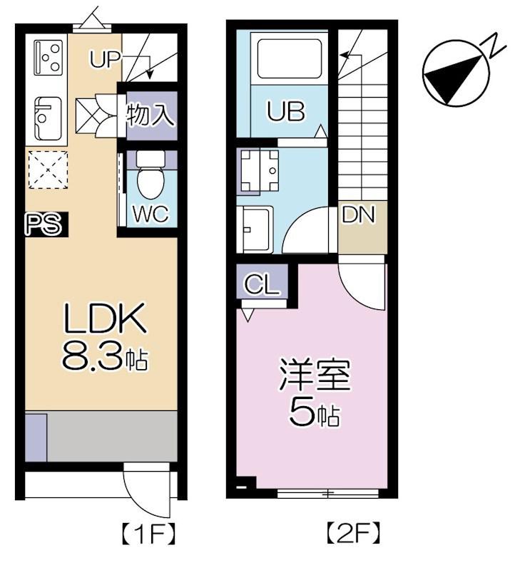 MOK-TERRACE NERIMA VILLA(1LDK/1階)の間取り写真