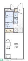 レオパレスAQUA(1K/2階)の間取り写真