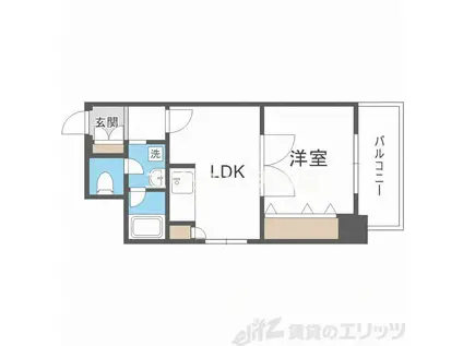 マイルド新大阪レジデンス3号館(1LDK/3階)の間取り写真