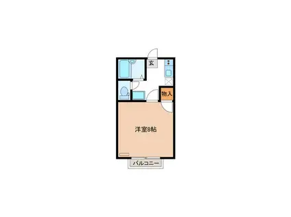 有明ハイツ(1K/1階)の間取り写真