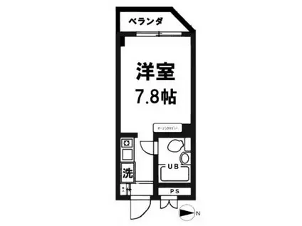 高円寺ヴィレッヂ(ワンルーム/2階)の間取り写真