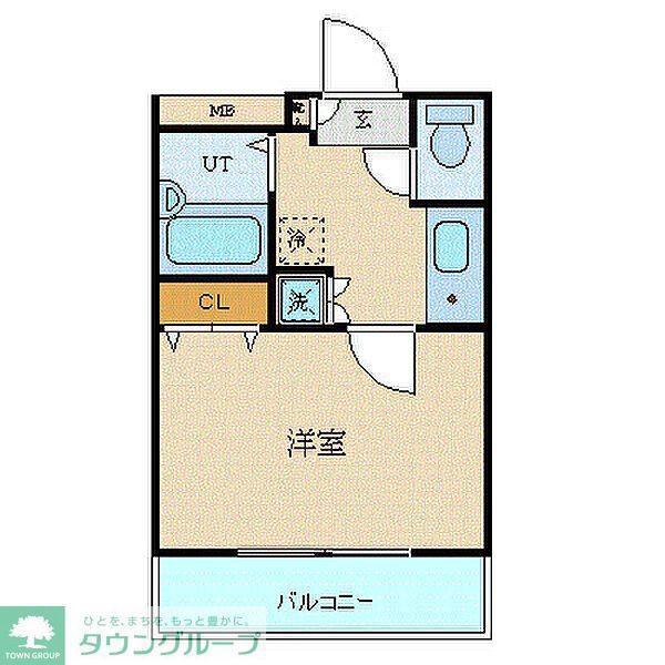 シンシア蒲田ステーションプラザ(1K/3階)の間取り写真