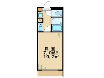 大塚・堰場ハイツ(1K/1階)の間取り写真