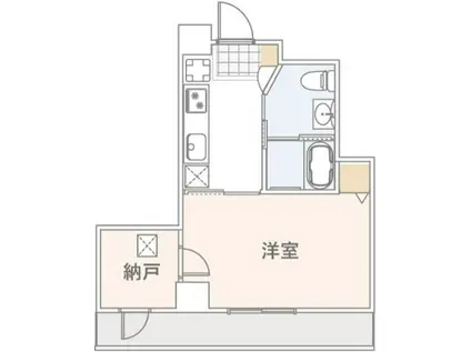 セイカ ガーデニアガーデン(1K/6階)の間取り写真