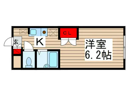 BEATLES SQUARE(ワンルーム/3階)の間取り写真