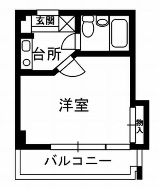アネックス国領(1K/4階)の間取り写真