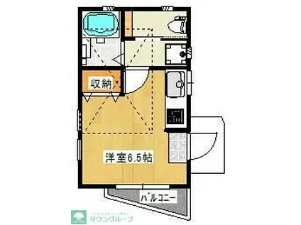 ホーマット立石III(ワンルーム/2階)の間取り写真