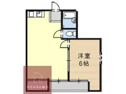 サンモール木川(2DK/3階)の間取り写真