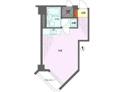 ライオンズプラザ高円寺(ワンルーム/4階)の間取り写真