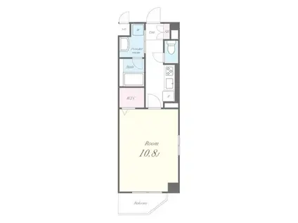 ルーエブルク(1K/1階)の間取り写真