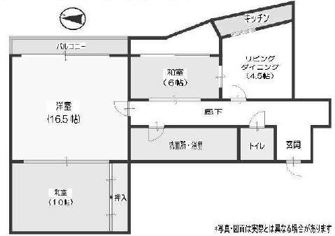 グランフォルム京都御所南(3LDK/8階)の間取り写真