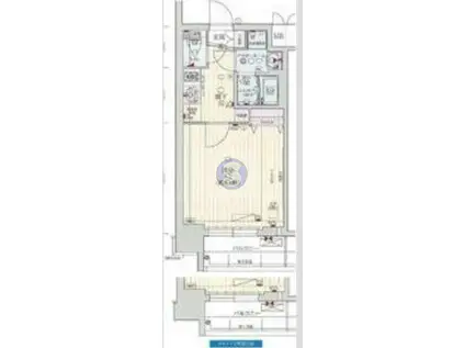 プレサンス京都洛南(1K/2階)の間取り写真