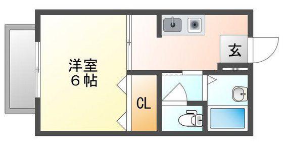 セフィーラ津島(1K/2階)の間取り写真