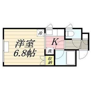 CHARLES DE 豕豕(1K/3階)の間取り写真