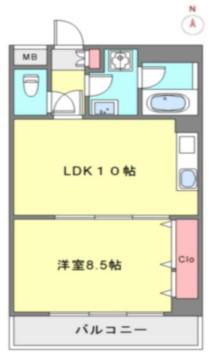 ジャルダンド駒込(1LDK/2階)の間取り写真