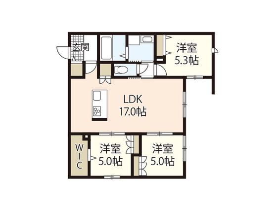 CIEL神田山(3LDK/1階)の間取り写真