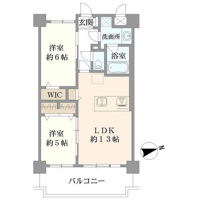 RIVIERE(2LDK/1階)の間取り写真