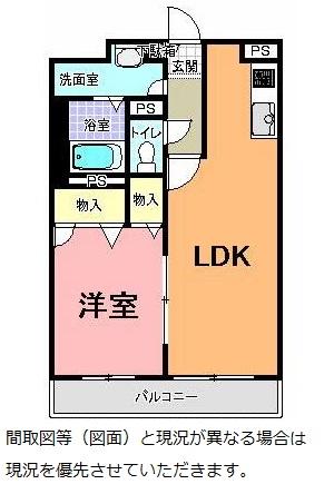 SHA MAISON N 7番館(1LDK/1階)の間取り写真