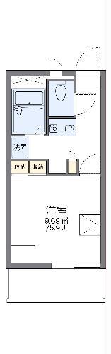 レオパレス渚(1K/4階)の間取り写真
