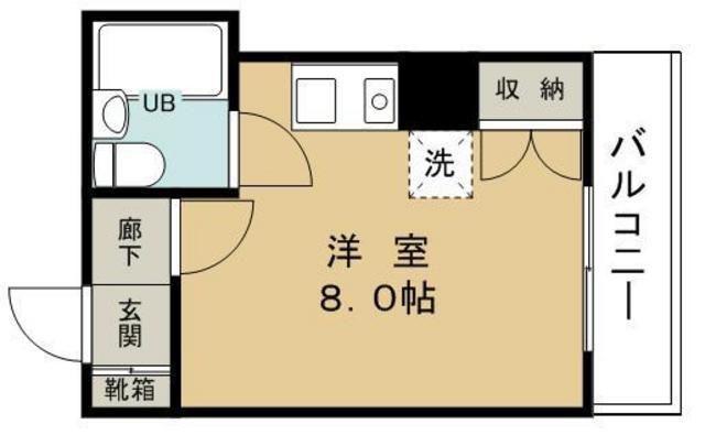 セントラルパレス(ワンルーム/3階)の間取り写真