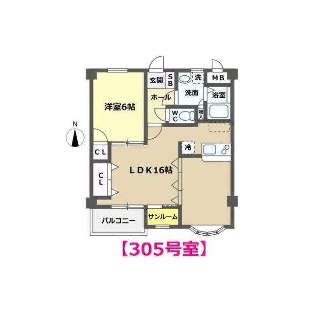 ZIEL (1LDK/3階)の間取り写真