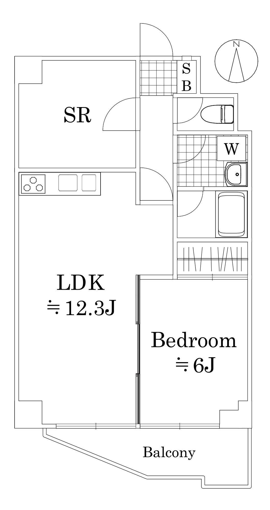 ハイホーム本陣(2LDK/2階)の間取り写真