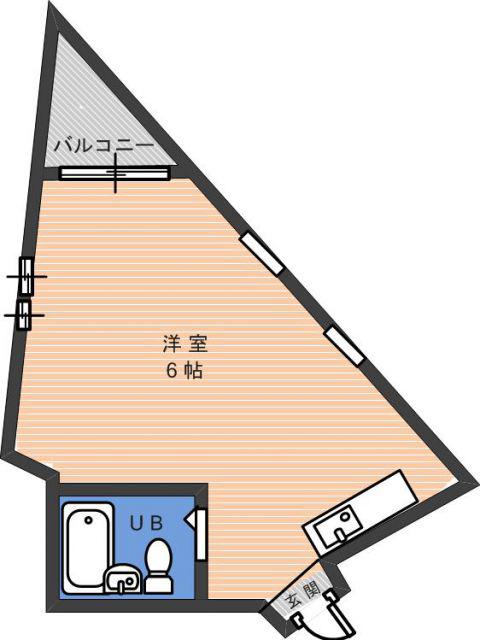 ファミールガレ(ワンルーム/1階)の間取り写真