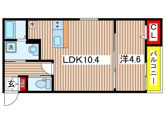 ARRIVO MAIA(1LDK/3階)の間取り写真