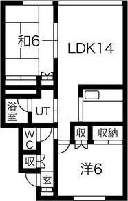 木の家赤松(2LDK/3階)の間取り写真