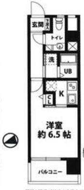 モナーク三軒茶屋(1K/2階)の間取り写真