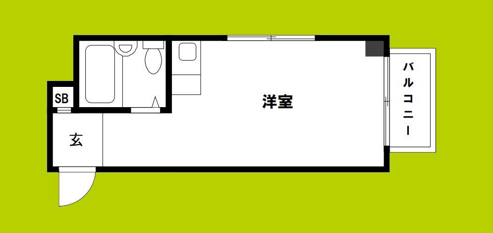 コンフォートマンション(ワンルーム/8階)の間取り写真